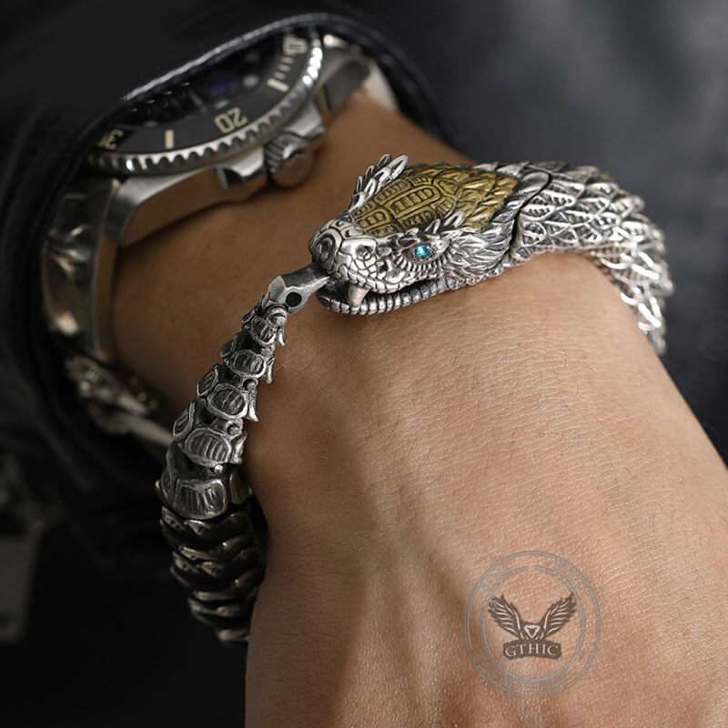 Dragon Ouroboros Copper Alloy Bracelet