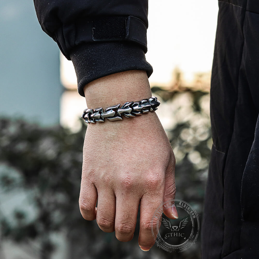 Dragon Scale Stainless Steel Bracelet