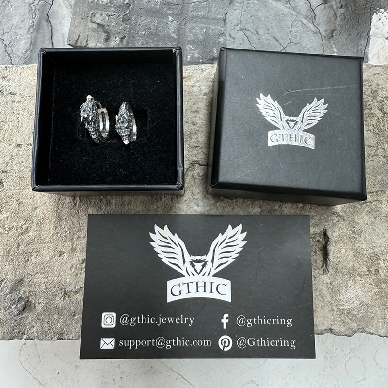 Dragon Sterling Silver Huggie Earrings