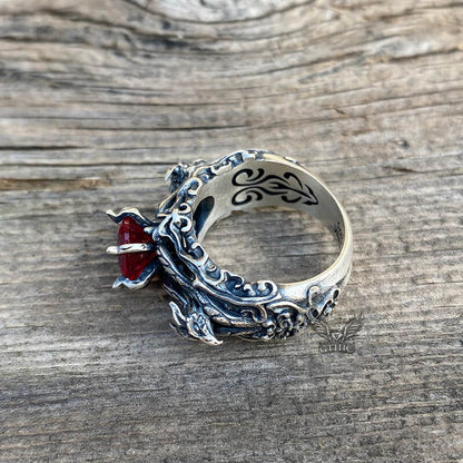 Dragon Zircon Sterling Silver Ring