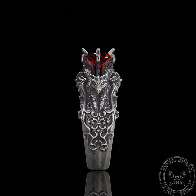 Dragon Zircon Sterling Silver Ring