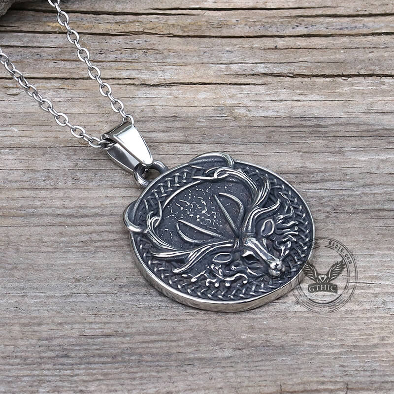 Elk Stainless Steel Pendant