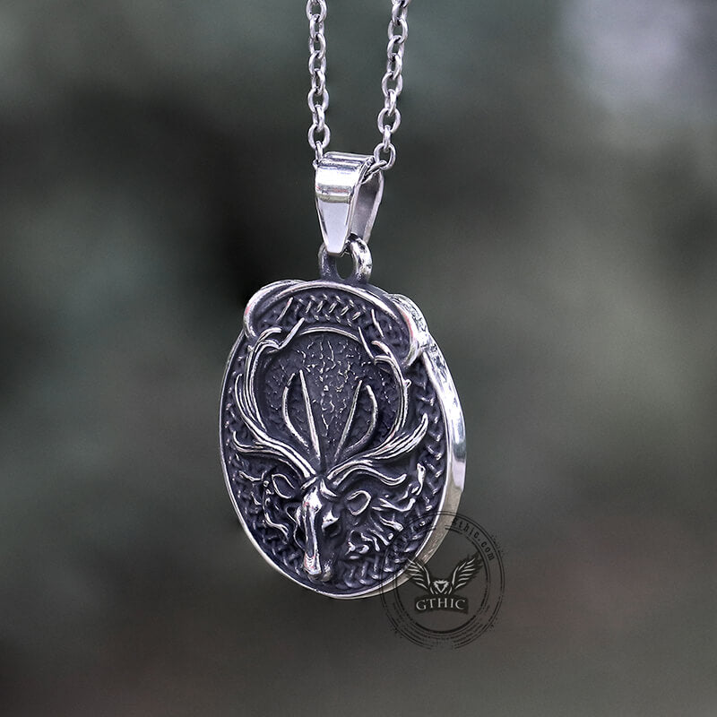 Elk Stainless Steel Pendant