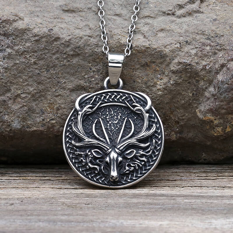 Elk Stainless Steel Pendant