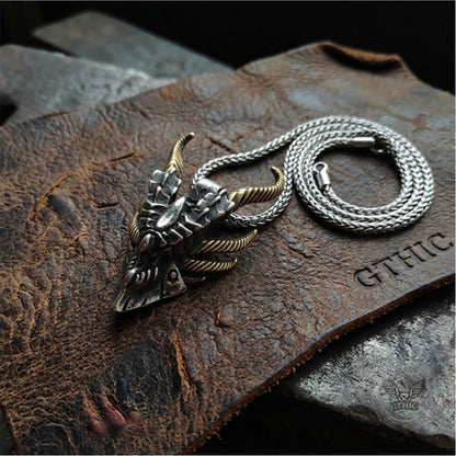 Evil Dragon Head Stainless Steel Pendant