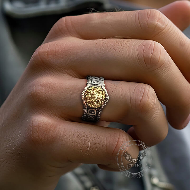 Fire Dragon Sterling Silver Ring