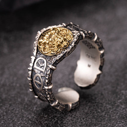 Fire Dragon Sterling Silver Ring