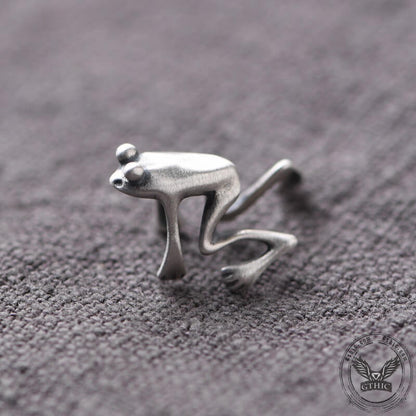 Frog Sterling Silver Ear Cuffs