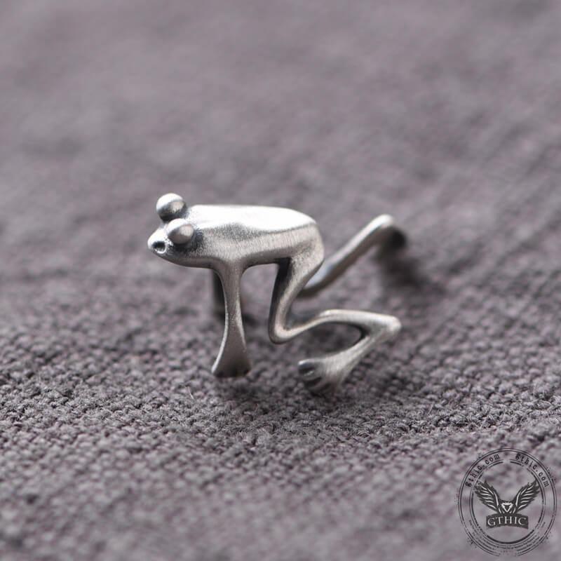 Frog Sterling Silver Ear Cuffs