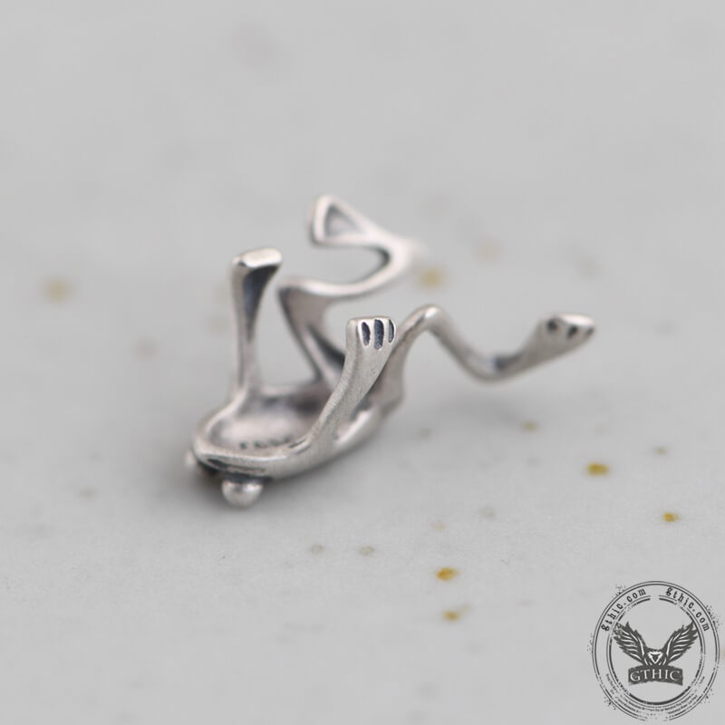 Frog Sterling Silver Ear Cuffs