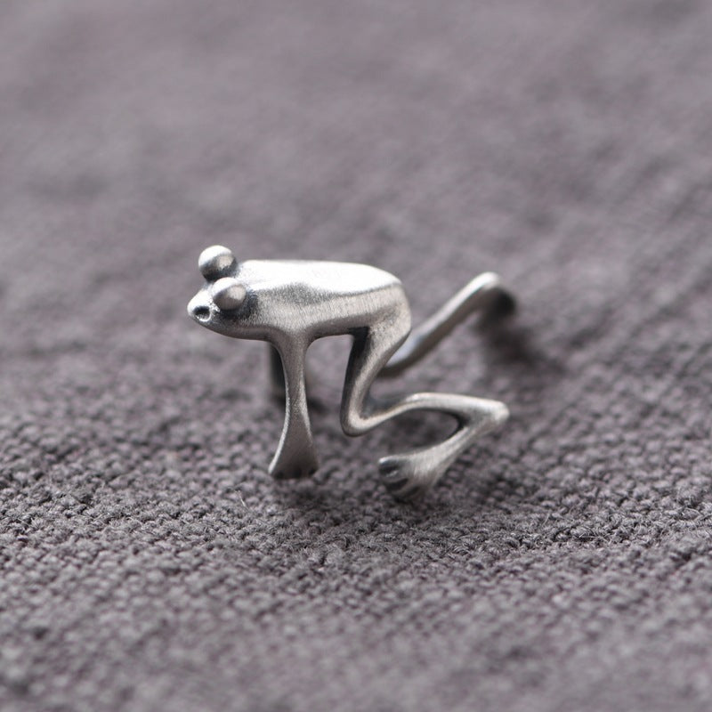 Frog Sterling Silver Ear Cuffs