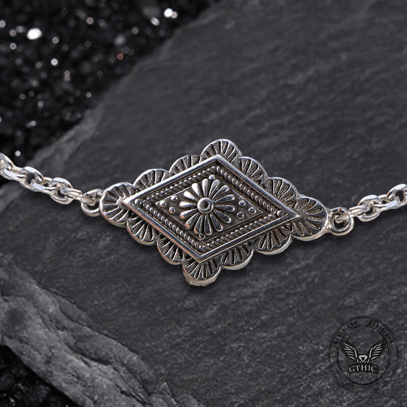 Geometric Pattern Stainless Steel Jewelry Set