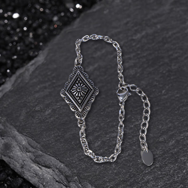 Geometric Pattern Stainless Steel Jewelry Set