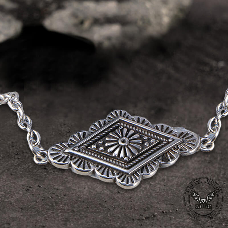 Geometric Pattern Stainless Steel Jewelry Set