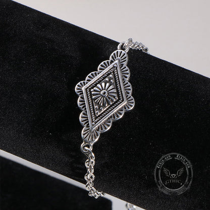Geometric Pattern Stainless Steel Jewelry Set