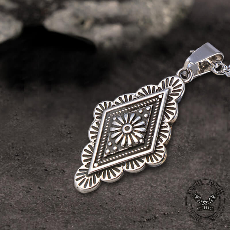 Geometric Pattern Stainless Steel Jewelry Set