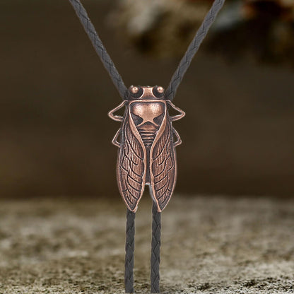 Gold Cicada Alloy Cowboy Bolo Tie