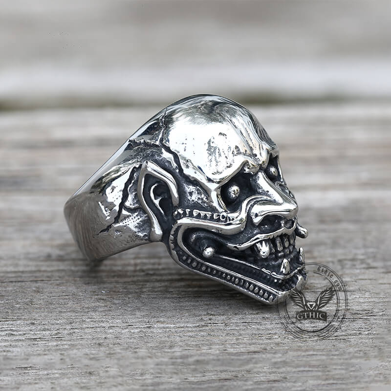Hannya Oni Stainless Steel Ring