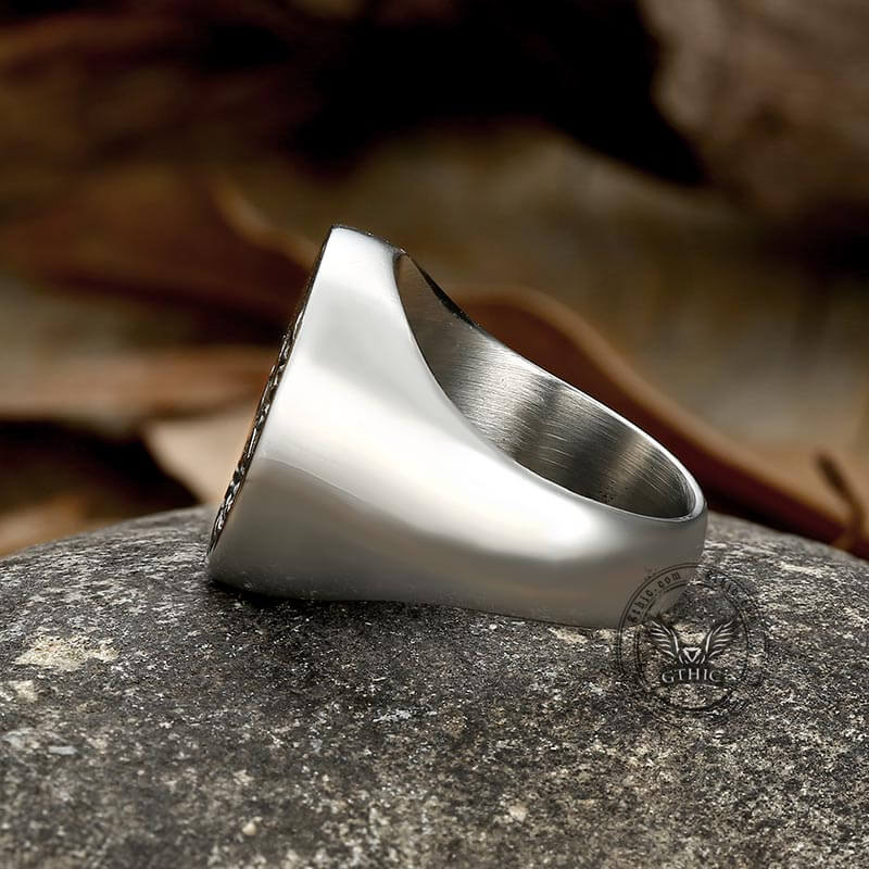 Hobo Skeleton Stainless Steel Ring