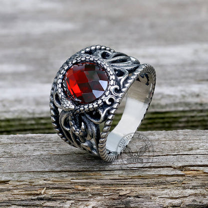 Hollow Design Stainless Steel Snake Ring