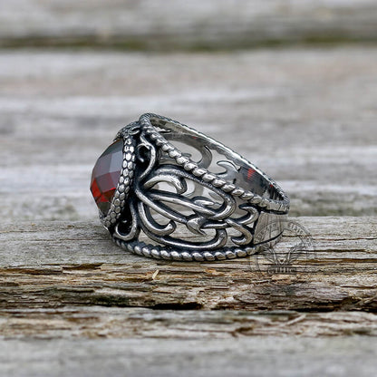 Hollow Design Stainless Steel Snake Ring