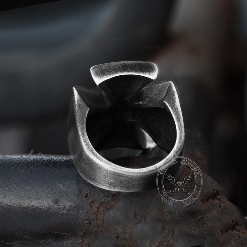 Iron Cross Stainless Steel Ring