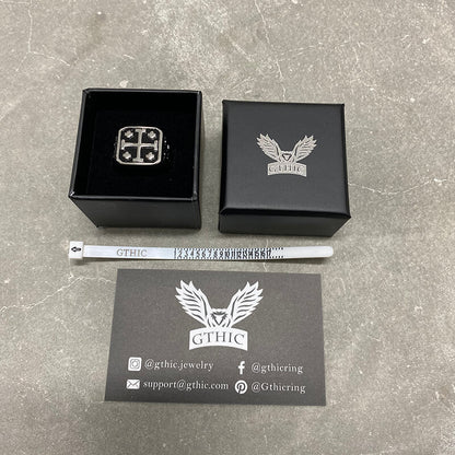 Jerusalem Cross Stainless Steel Christian Ring