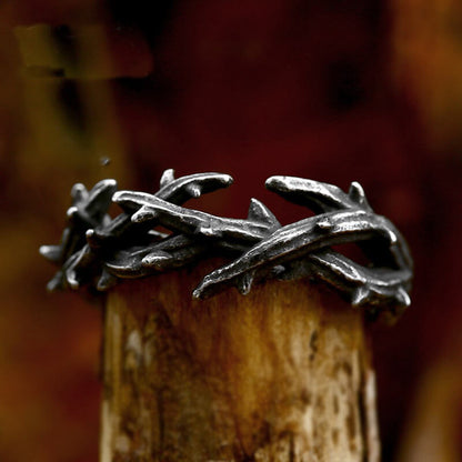 Jesus Crown of Thorns Stainless Steel Ring