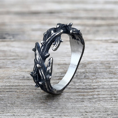 Jesus Crown of Thorns Stainless Steel Ring