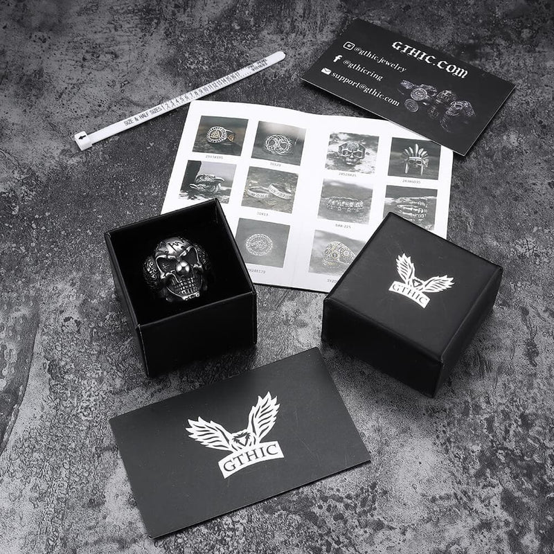 Joker Clown Stainless Steel Skull Ring