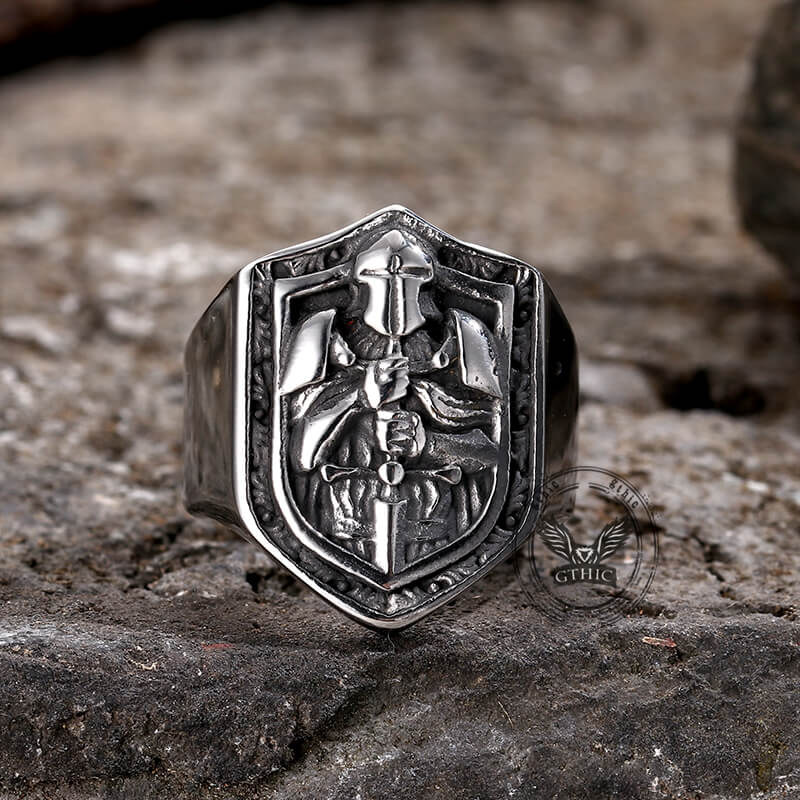 Knights Templar Crusade Stainless Steel Ring