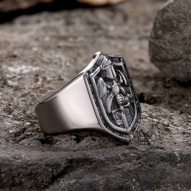 Knights Templar Crusade Stainless Steel Ring