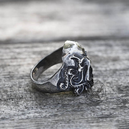 Kraken Octopus Stainless Steel Ring