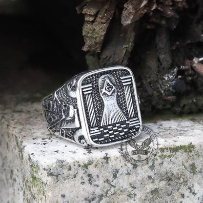 Masonic Stainless Steel Ring