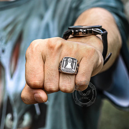 Masonic Stainless Steel Ring