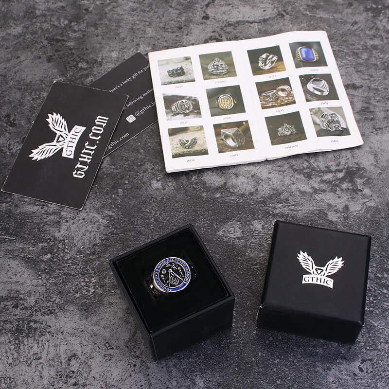 Masonic Symbol Stainless Steel Ring