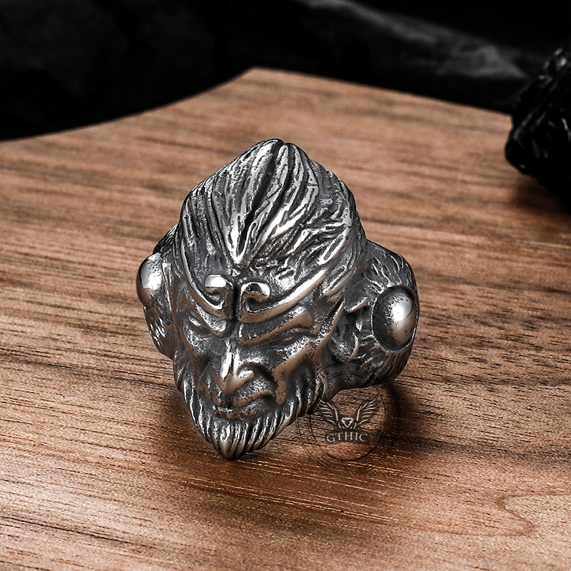 Monkey King Sun Wukong Stainless Steel Ring