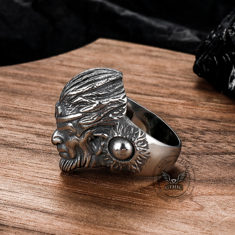 Monkey King Sun Wukong Stainless Steel Ring