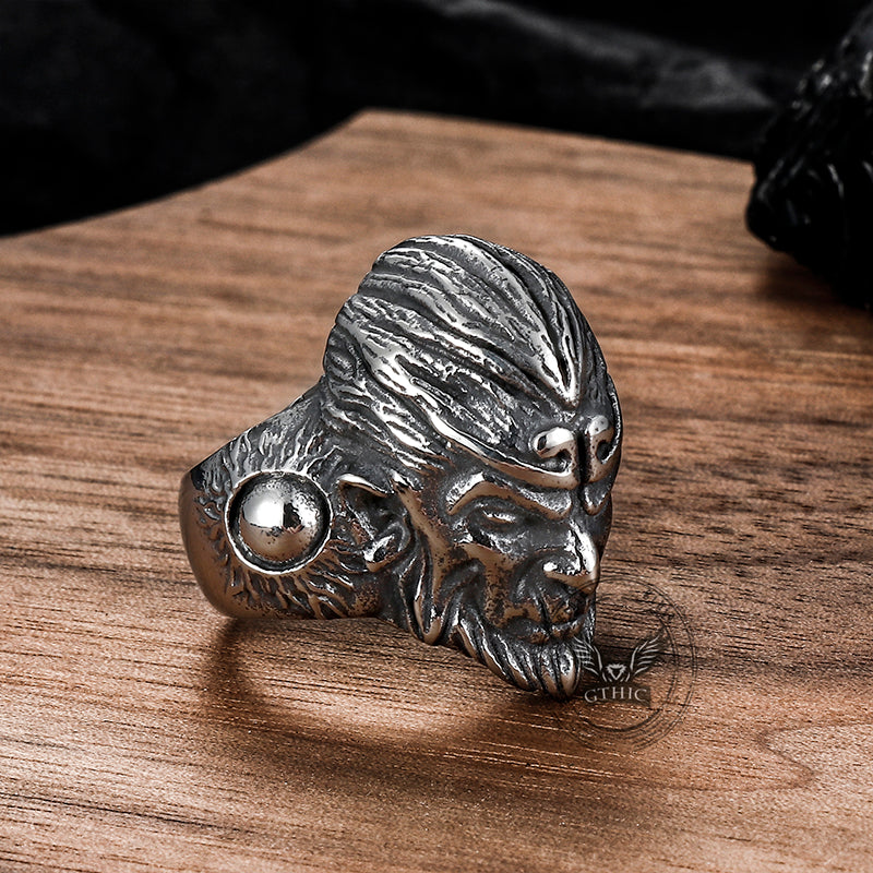 Monkey King Sun Wukong Stainless Steel Ring