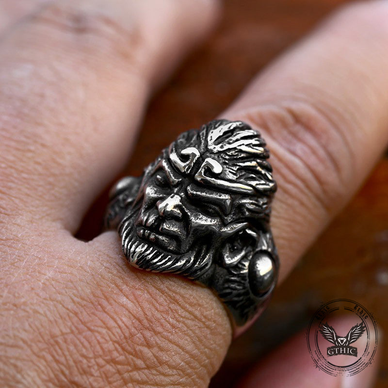Monkey King Sun Wukong Stainless Steel Ring