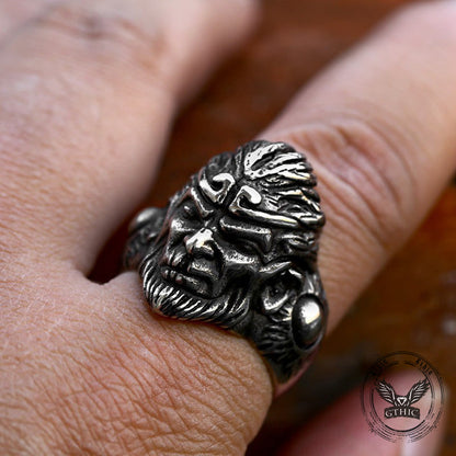 Monkey King Sun Wukong Stainless Steel Ring