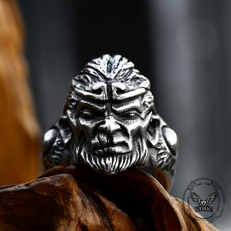 Monkey King Sun Wukong Stainless Steel Ring
