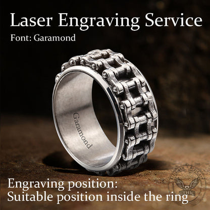Motorcycle Chain Stainless Steel Spinner Ring