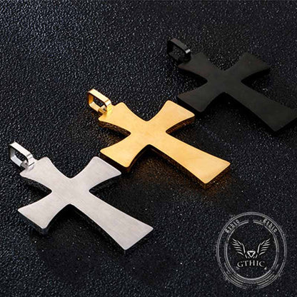Multi-layered Cross Stainless Steel Pendant