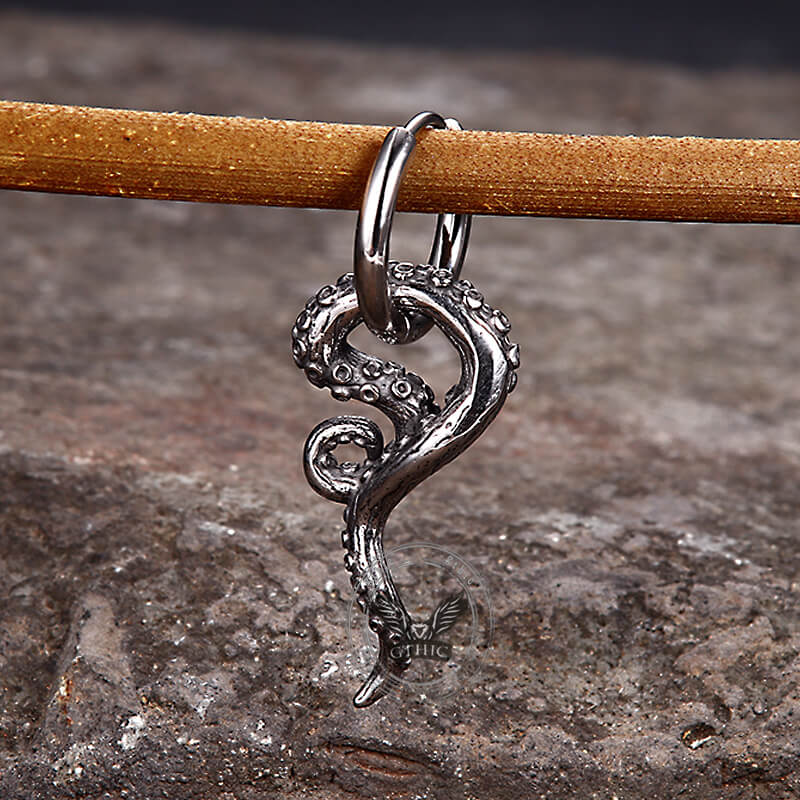 Octopus Tentacle Stainless Steel Earrings