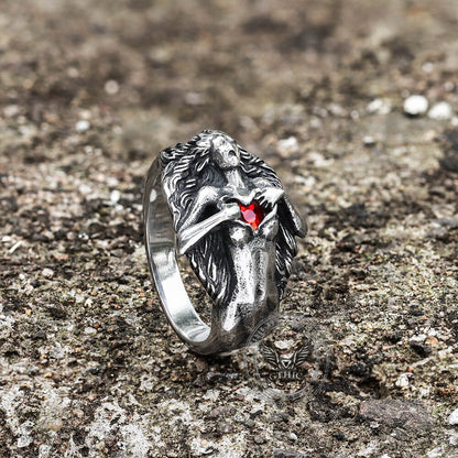 Open Your Heart Stainless Steel Ring