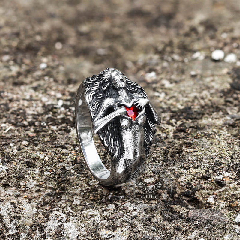Open Your Heart Stainless Steel Ring
