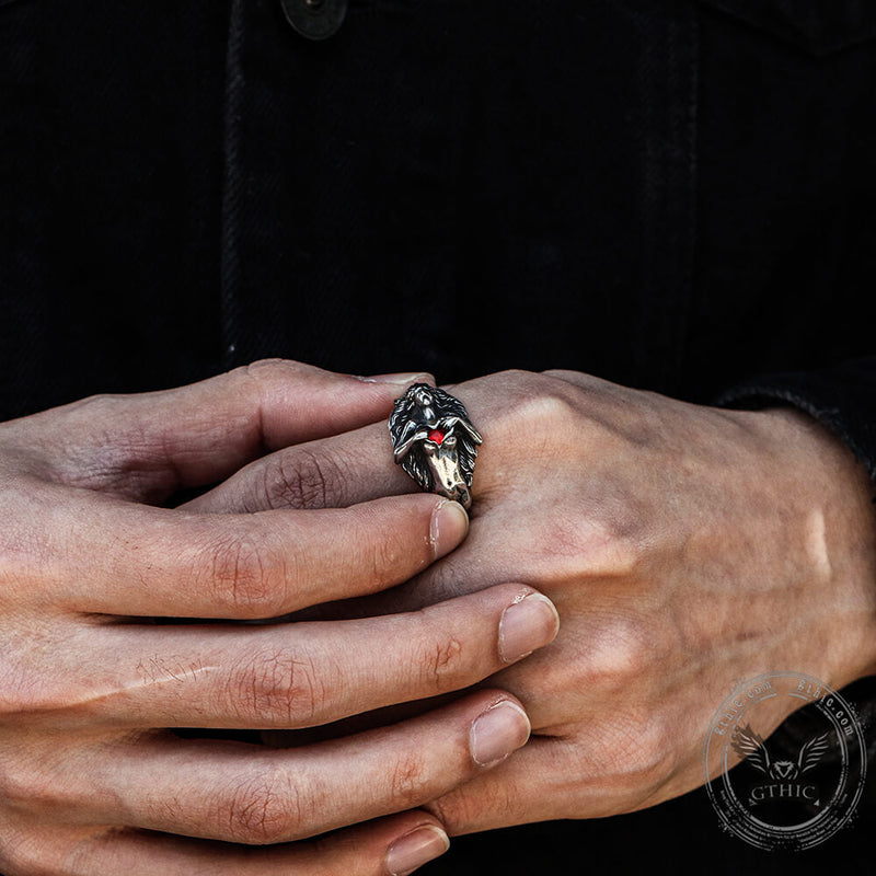 Open Your Heart Stainless Steel Ring