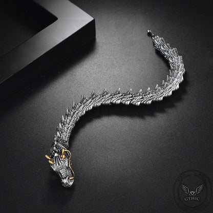 Oriental Dragon Stainless Steel Bracelet