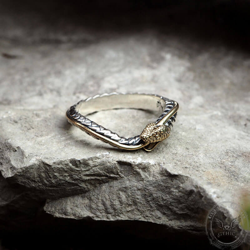 Ouroboros Sterling Silver Ring